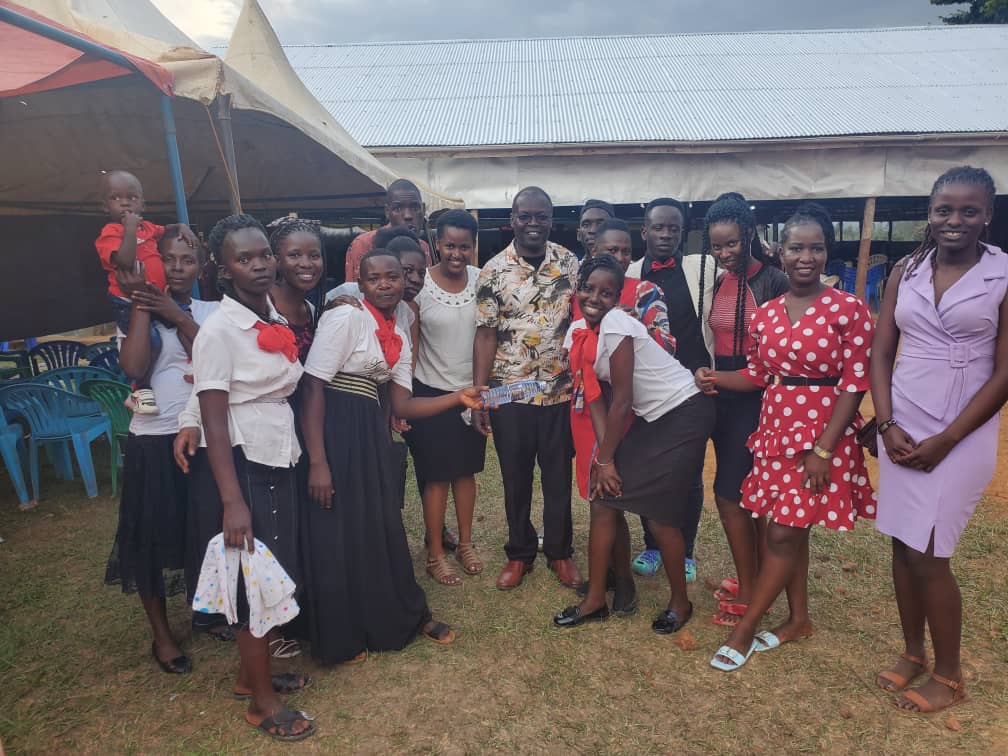 Staff with children