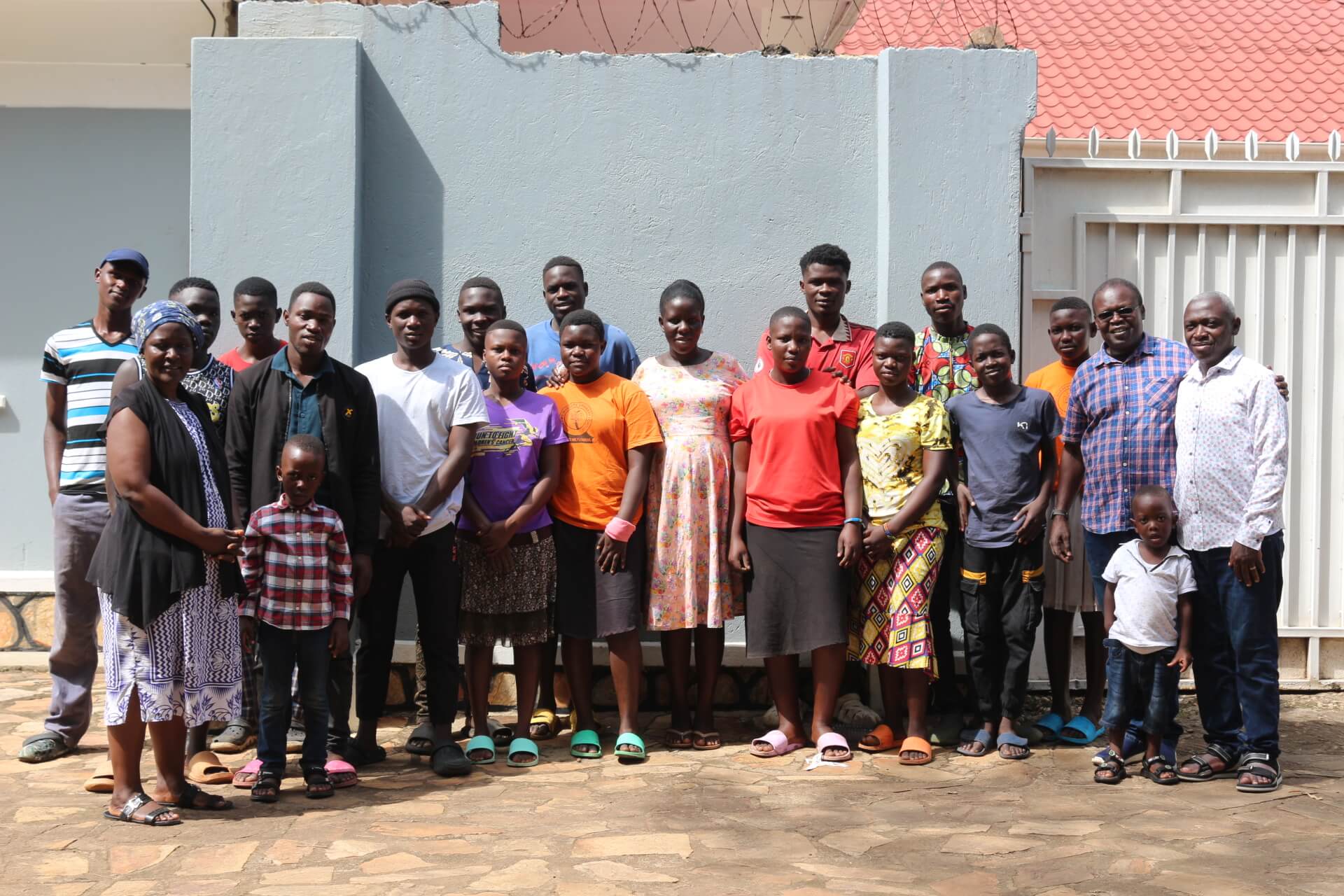 Staff with children