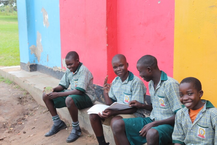 Staff with children