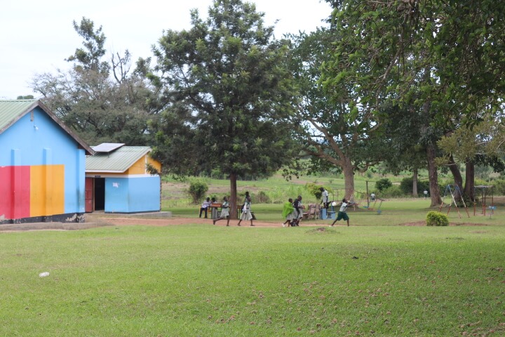 Staff with children